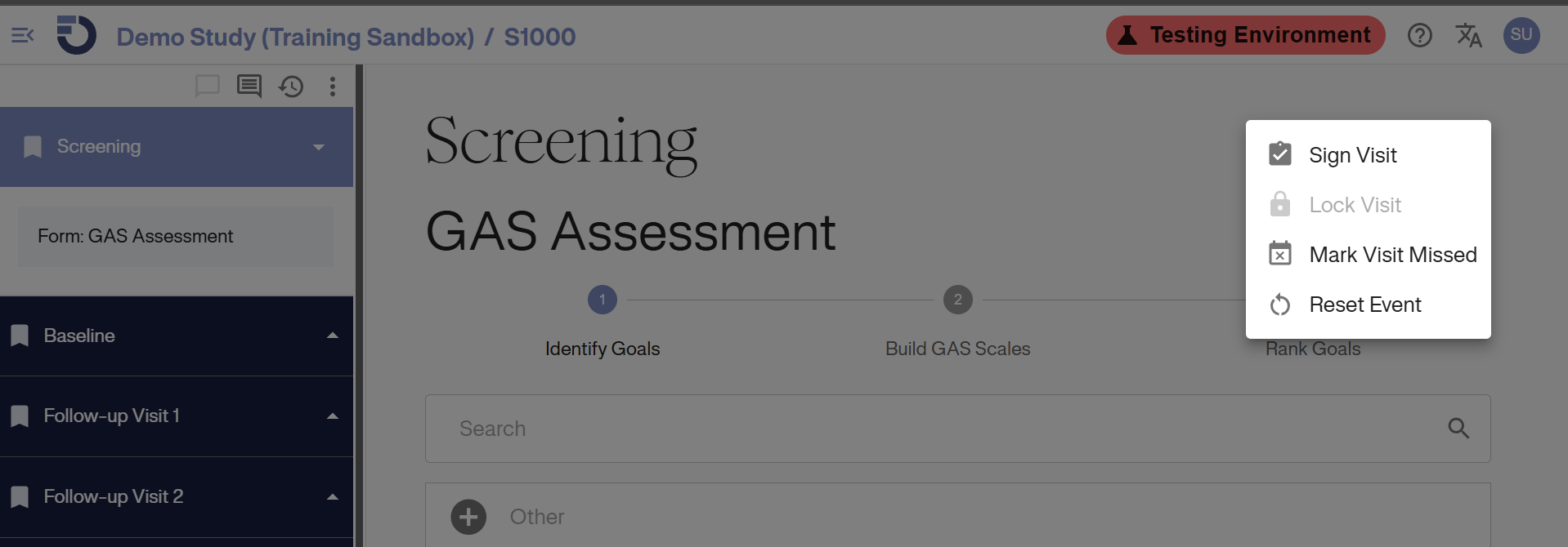 Lock Visit Option Unavailable